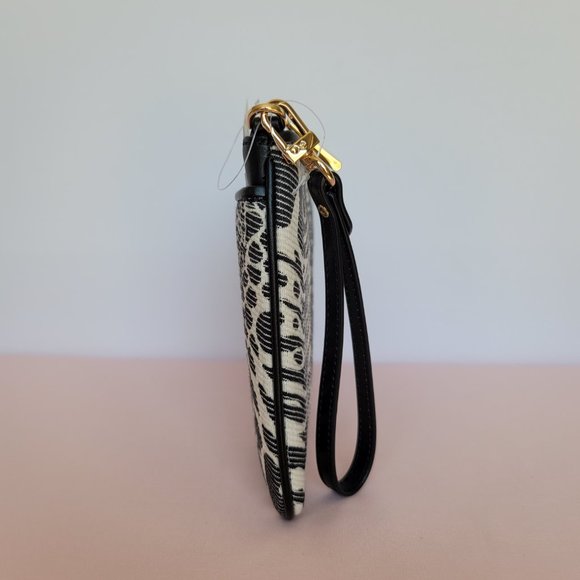 MICHAEL KORS Jet Set Charm Signature Logo Wristlet/Pouch- Black Multi ⭐ - Picture 10 of 16
